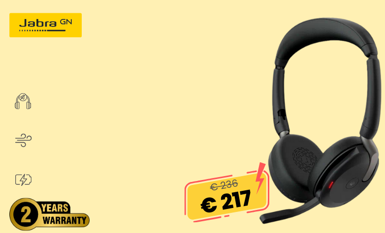 Jabra Headset Evolve2 65 flex UC 