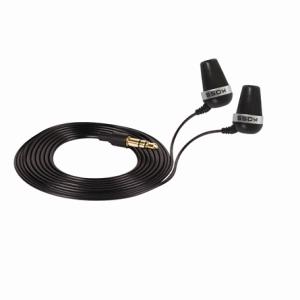 In-Ear headphone PLUG - stereo - 3.5mm - Black