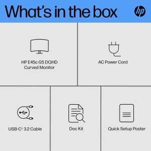 Curved Monitor - E45c G5 - 45in - 5120x1440 (DQHD)