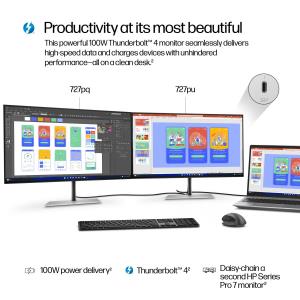Desktop Thunderbolt 4 Monitor - Series 7 Pro 727pu - 27in - 2560x1440 (QHD)