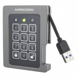 SSD 1TB USB 3.0 Hw Encrypted Portable Drive Padlock