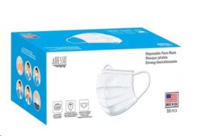 Disposable Personal Protective Face Mask (50 Pack) (made In Usa)