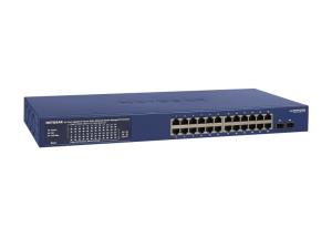 GS724TP - 24-Port Gigabit Ethernet PoE Smart Switch with 2 SFP Ports