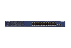 GS724TP - 24-Port Gigabit Ethernet PoE Smart Switch with 2 SFP Ports