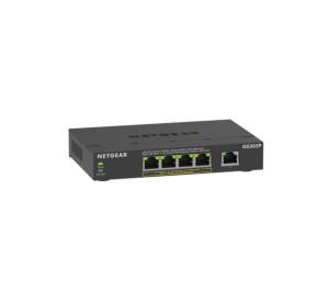 GS305Pv3 Gigabit Unmanaged Switch SOHO 5-Port with 4-Ports PoE+ 63W