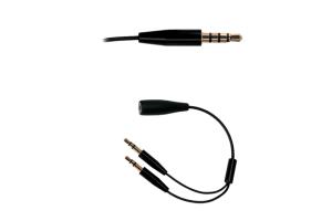 Ac-104 Mono Headset With Boommic Leatherette Single Barrel Adapter