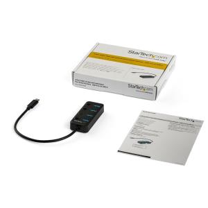 USB-c Hub - 4-port USB C Hub-4x USB-a Individual On/off Switches