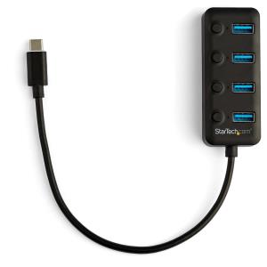 USB-c Hub - 4-port USB C Hub-4x USB-a Individual On/off Switches