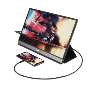 USB Monitor - ROG STRIX XG17AHPE - 17in - 1920x1080 (FHD) - USB Type-C - Black