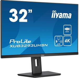 Desktop USB-C Monitor - ProLite XUB3293UHSN-B5 - 32in - 3840x2160 (UHD) - Black