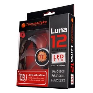 Luna 12 LED Red FAN - 120X120X25 1000RPM 3PIN