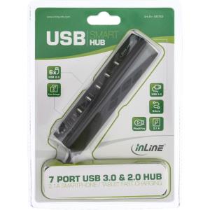 Smart Hub 7 Port USB 3.0 & 2.0 Hub With Fast-charge Port