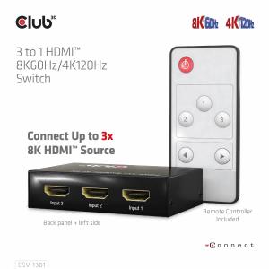 3 To 1 Hdmi 8k60hz Switch