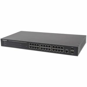 Gigabit Ethernet PoE+ Web-Managed Switch 24-Port with 2 SFP Ports