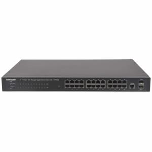Gigabit Ethernet PoE+ Web-Managed Switch 24-Port with 2 SFP Ports