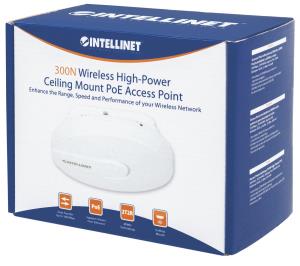 High-power Ceiling Mount Wireless 300n PoE Access Point