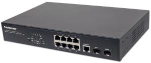Gigabit Ethernet PoE+ Web-Managed Switch 8 Port with 2 SFP Ports