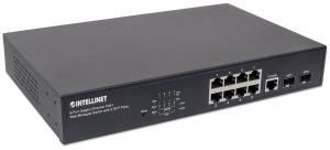 Gigabit Ethernet PoE+ Web-Managed Switch 8 Port with 2 SFP Ports