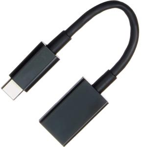Converter Cable USB 2.0 - 5Gbps - USB Type-C to USB Type-A  M/F - 5.3in Black