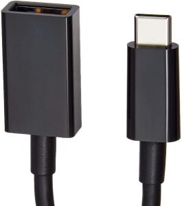Converter Cable USB 2.0 - 5Gbps - USB Type-C to USB Type-A  M/F - 5.3in Black