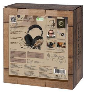 Arctic Headphones P533 With Boom Micro - Military