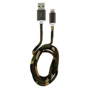 USB  To Lightning Cble, Cmouflge Green, 1m - Lc-c-USB-lightning-1m-5 (mfi)