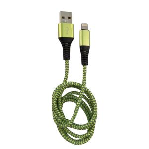 USB  To Lightning Cble, Green/grey, 1m - Lc-c-USB-lightning-1m-7 (mfi)