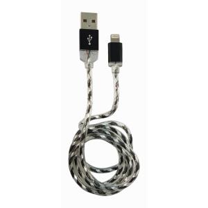 USB  To Lightning Cble, Blck/silver, 1m - Lc-c-USB-lightning-1m-8 (mfi)