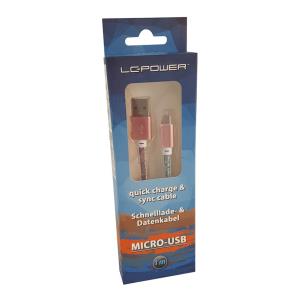 USB  To Micro USB Cble, Disco Glitter, 1m - Lc-c-USB-micro-1m-4