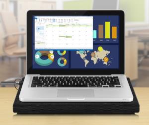 Slim USB Laptop Cooling Pad (Black)