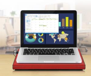 Slim USB Laptop Cooling Pad (Red)