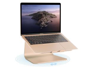 mStand 360 Laptop Stand + Swivel Base Gold