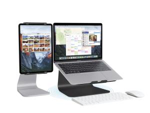 mStand 360 Laptop Stand + Swivel Base Black