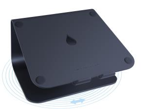 mStand 360 Laptop Stand + Swivel Base Midnight