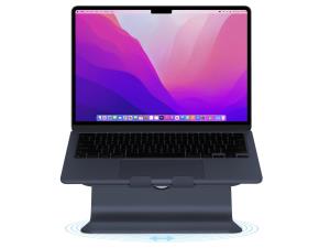 mStand 360 Laptop Stand + Swivel Base Midnight