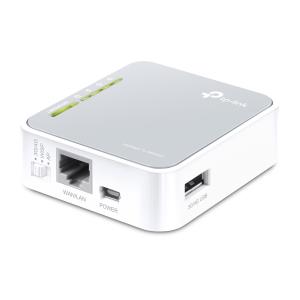 Wireless N Router Mini Travel Tl-mr3020 Portable White