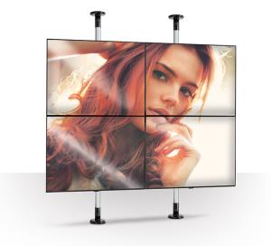 Fixed Ceiling Mount For 50mm Poles Black (bt7822)