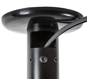 Fixed Ceiling Mount For 50mm Poles Black (bt7822)