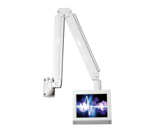 Full Motion Articulating Wall Arm Medical Mount White