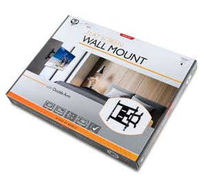 Ventry - Ultra-slim Universal Flat Screen Wall Mount With Double Arm