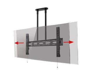 Universal Extra-large Flat Screen Ceiling Mount With Tilt, 65in (165cm) - 100in (254cm), Vesa 1000 X 600 Mm, 80 Kg Max, 3 M