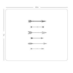 Otm HIPSter Prints White Mouse Pad