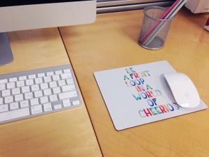 Otm Quotes Prints White Mouse Pad Fruit