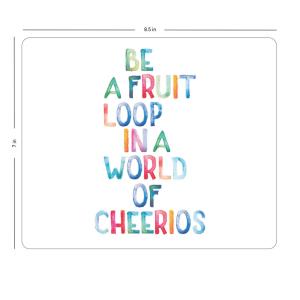 Otm Quotes Prints White Mouse Pad Fruit