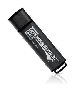 Defender Elite30 64GB USB 3.0 Hardware Encrypted Flash Drive With Physical Write Protect Switch