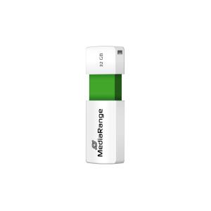 Slide Mechanism - 32GB - USB Stick - USB 2.0 - Green