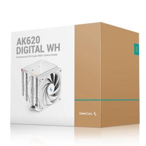Ak620 Digital Wh Processor Air Cooler 12 Cm - White