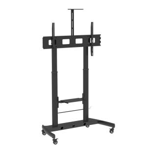 Trolley For Monitor 52-110in With 2 Shelves Support