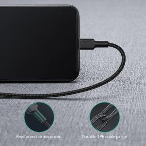 CB-CL02 USB cable Quick Charge USB C-Lightning | 1.2m | Black