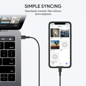 CB-CL02 USB cable Quick Charge USB C-Lightning | 1.2m | Black